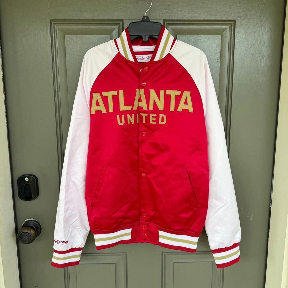 Mitchell & Ness‎ Atlanta United FC Red Satin Varsity Jacket  Men’s XS
